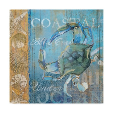 Art Licensing Studio 'Crab And Sea' Canvas Art,35x35